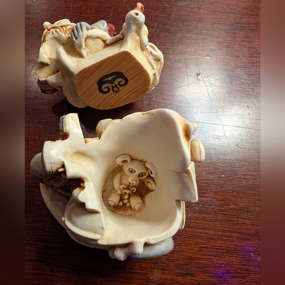 Harmony Kingdom "King of the Road" Santa On A Motorcycle Made in England - Picture 6 of 9